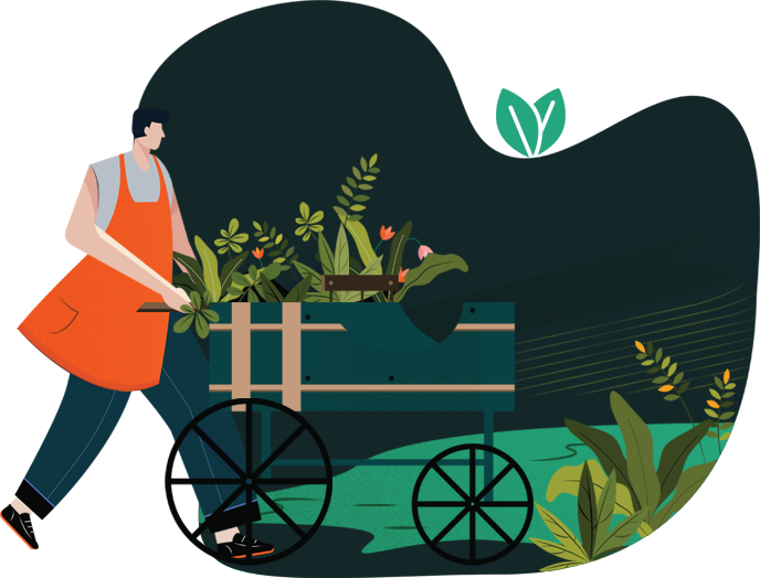 Pflanzwagen Illustration